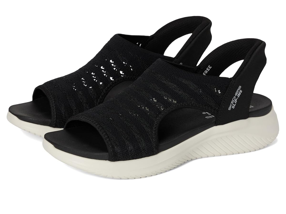 ハンズフリー スリップインズ サンダル｜スケッチャーズ ランブルオン BLK SKECHERS HANDS FREE SLIP-INS: GO WALK FLEX SANDAL - ENTICING